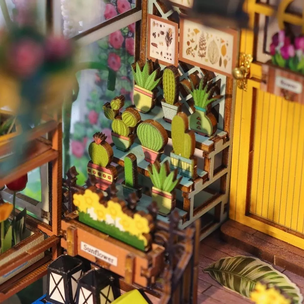 Kit Book nook - Serre et fleurs