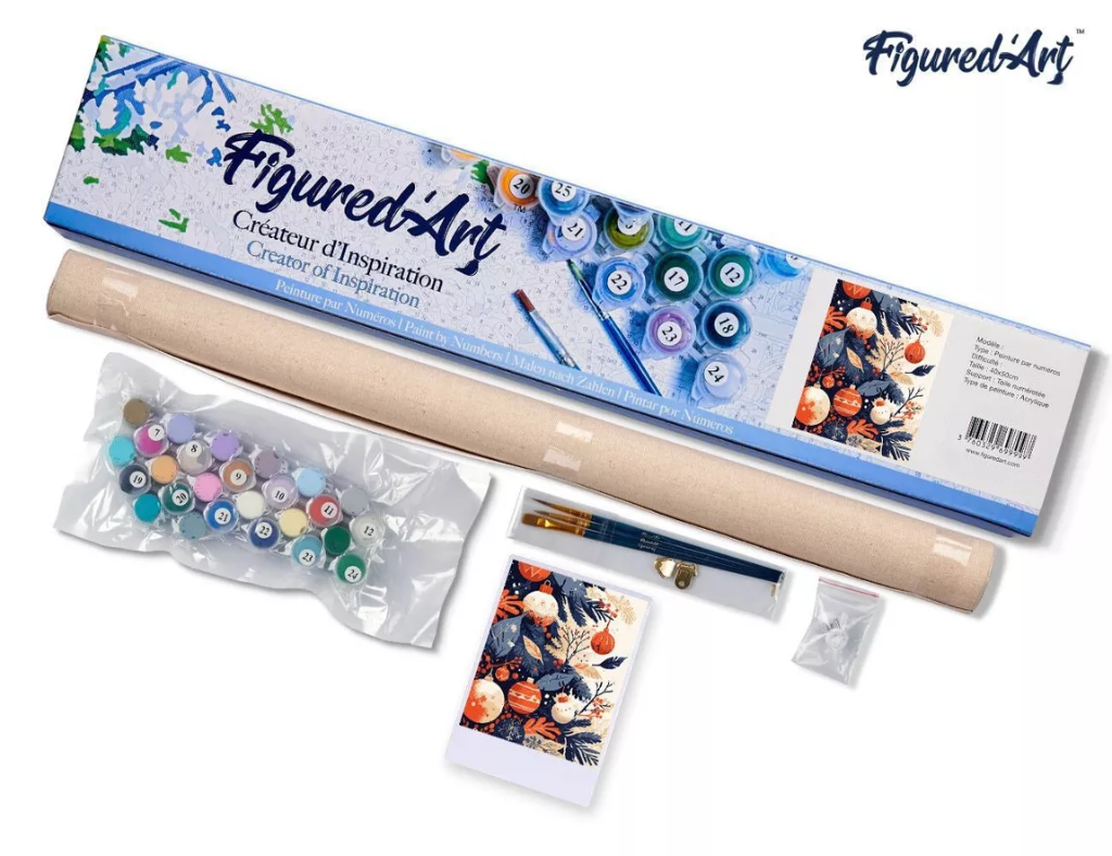 Peinture par numéro - Boules de Noël