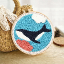 Kit Punch Needle - Orque dans la mer