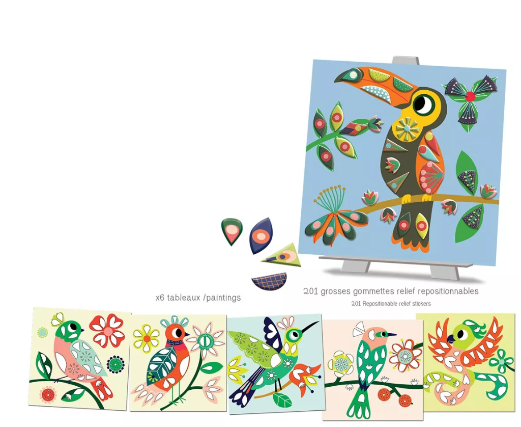 Kit Tableaux facile - Gommettes repositionnables - Dans mon arbre