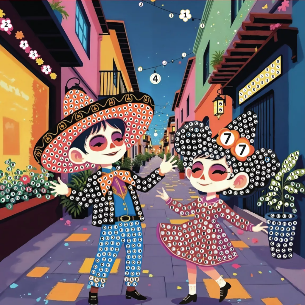 Cartes à strasser - Dia de los muertos