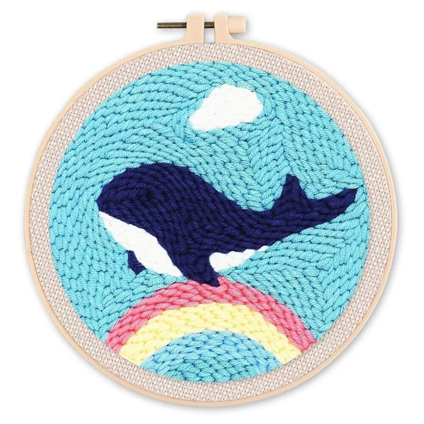 Kit Punch Needle - La baleine bleue
