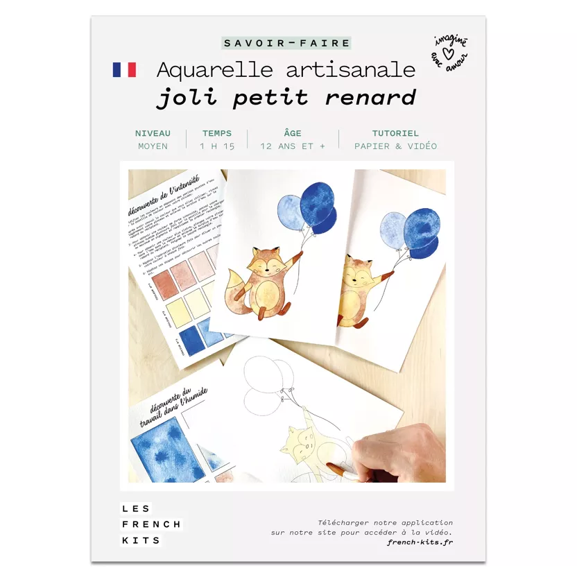 Kit Aquarelle - Joli petit renard