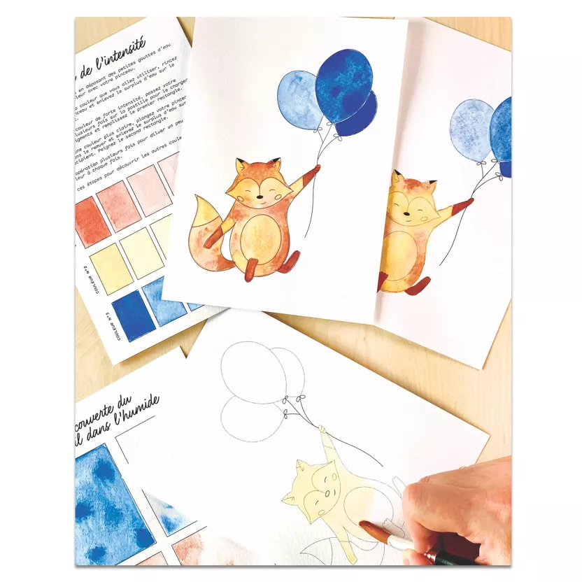 Kit Aquarelle - Joli petit renard