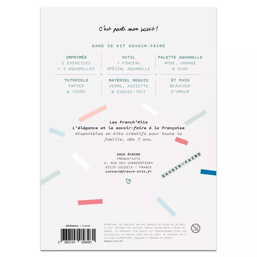 Kit Aquarelle - Rêve de chat