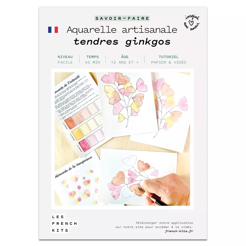 Kit Aquarelle - Tendres Ginkgos