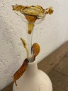 Vase fleurs en verre de Murano 