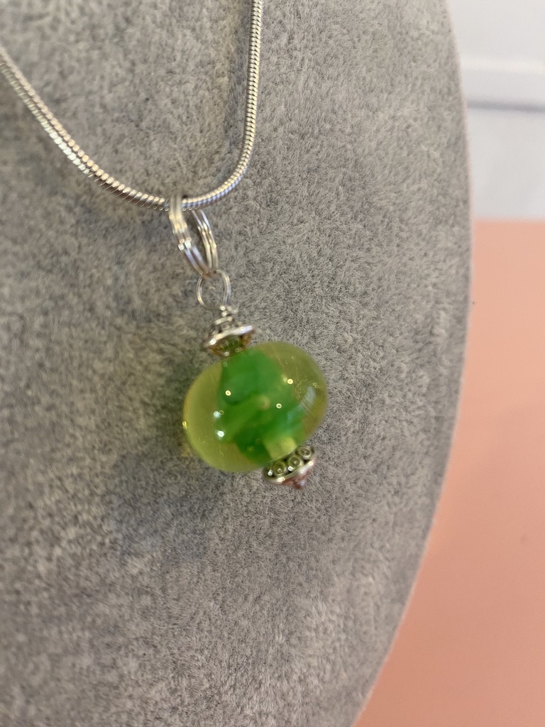 Collier boule - Vert
