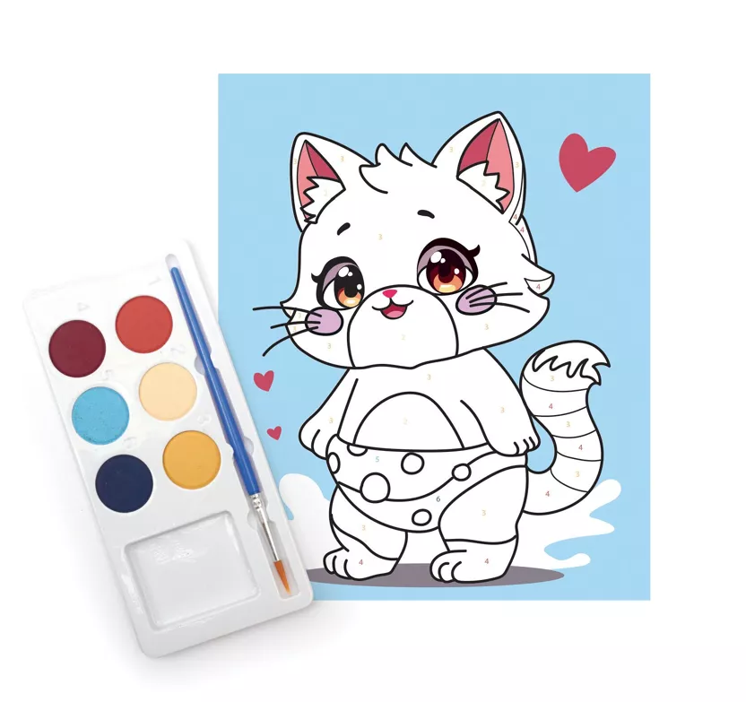 Peinture au numéro - Kitty