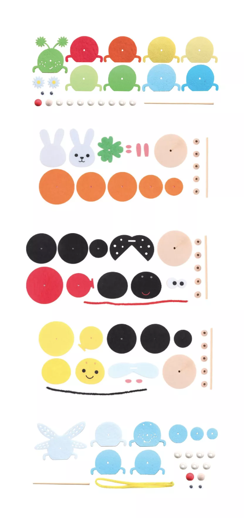 Kit Perles et feutrine - Animaux