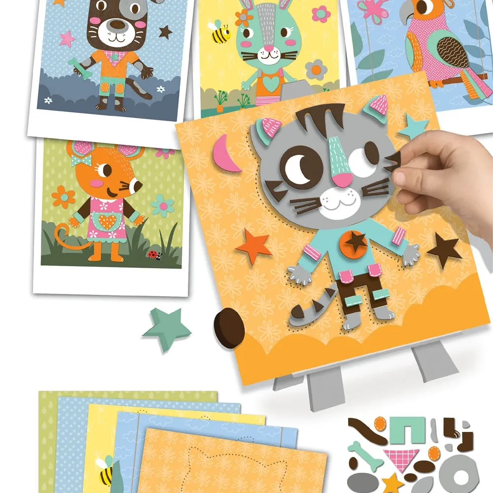 Kit Tableaux faciles - Portraits en relief - Animaux familiers