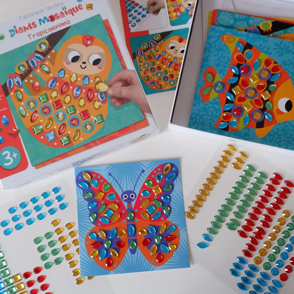 Kit Tableaux faciles - Diams mosaïque - Tropicoanimo