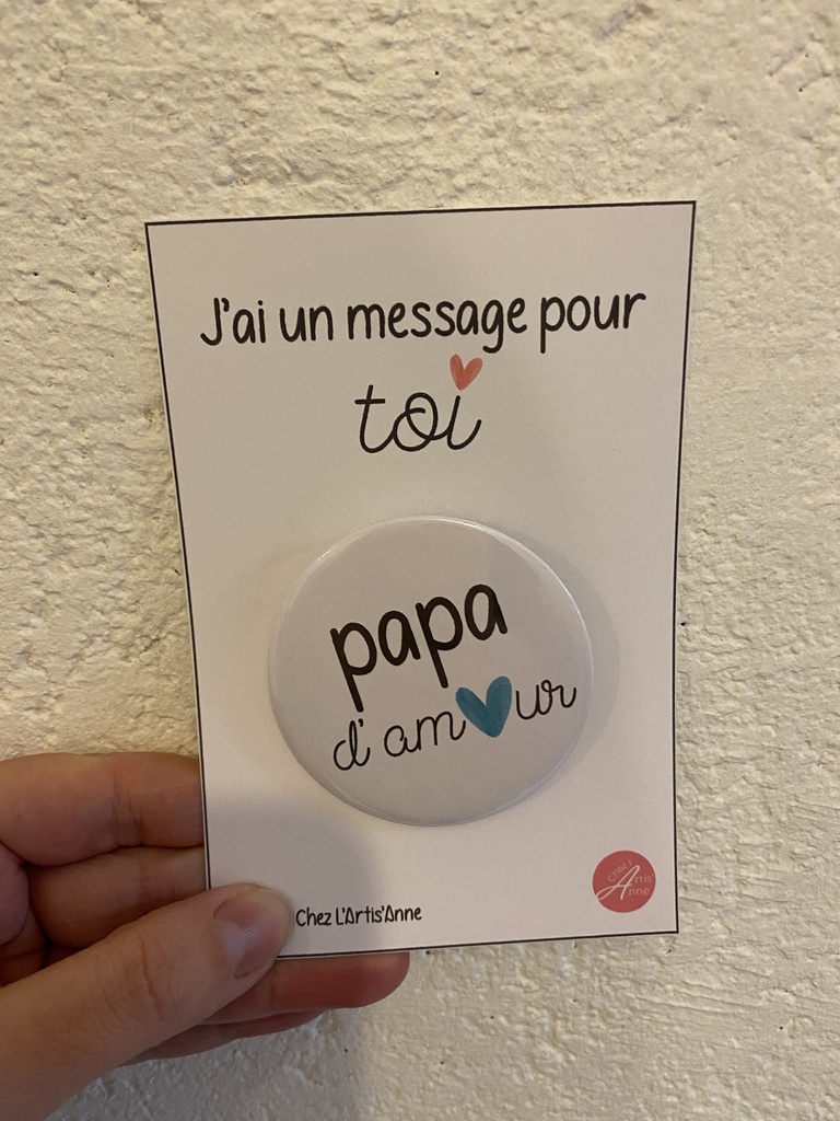 Badge - Papa d'amour