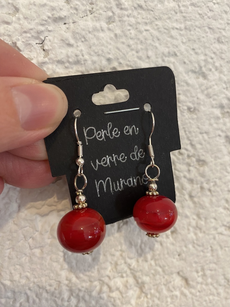 Boucles d'oreilles - Rouge
