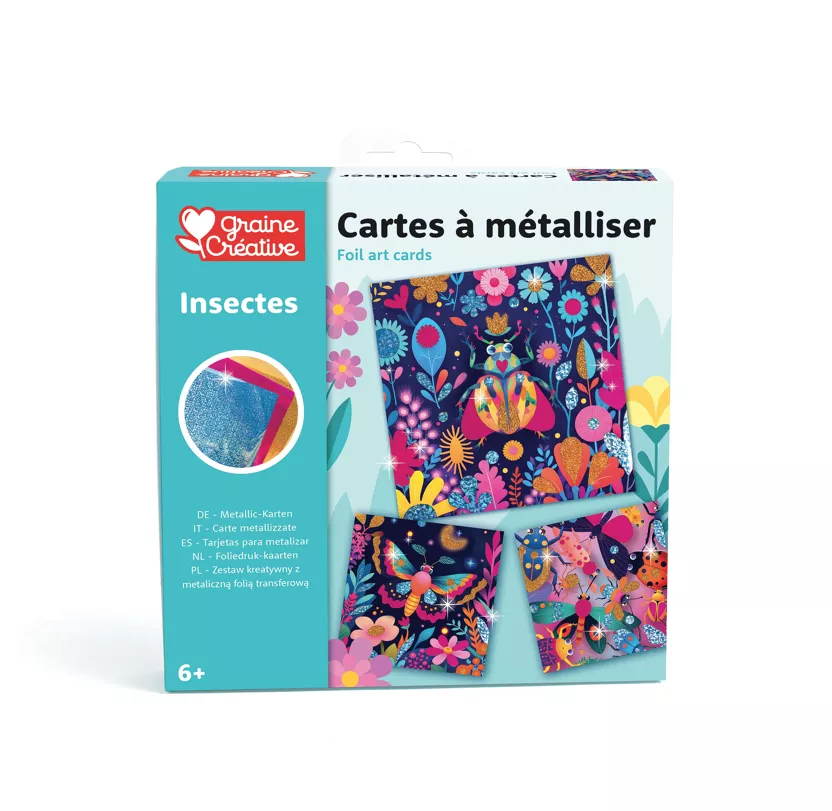 Cartes à métalliser - Insectes