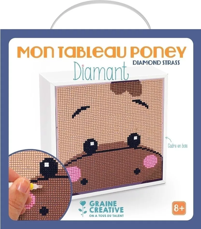 Tableau diamants - Poney