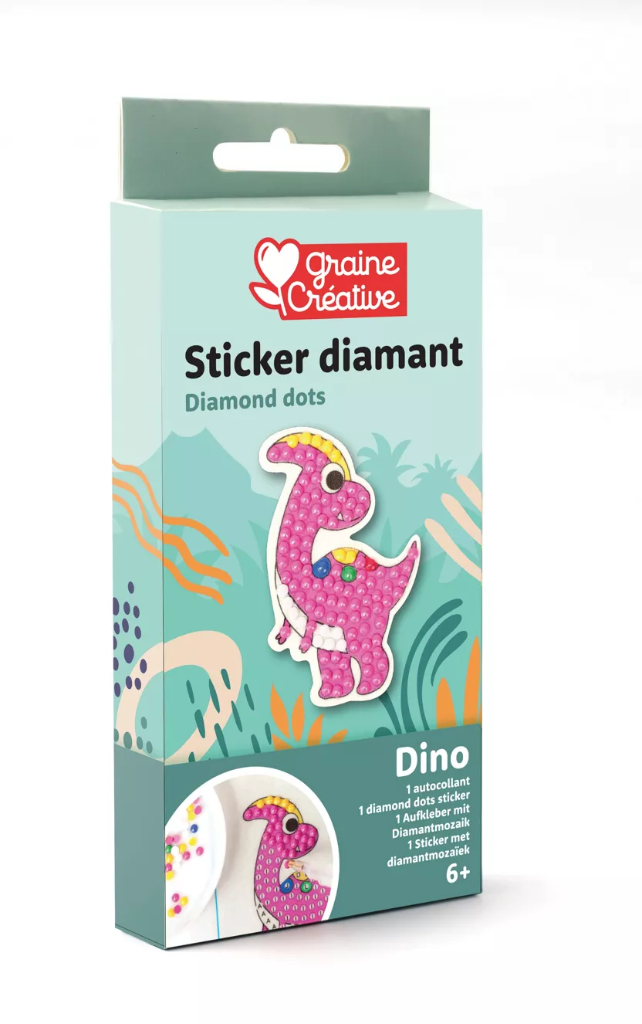 Sticker diamant - Dino