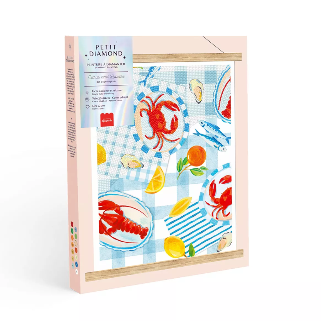 Coffret peinture diamants - Citrons et homard