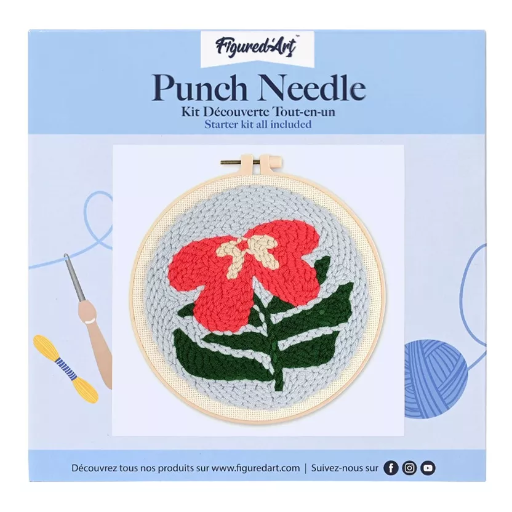 Kit Punch Needle - Hibiscus