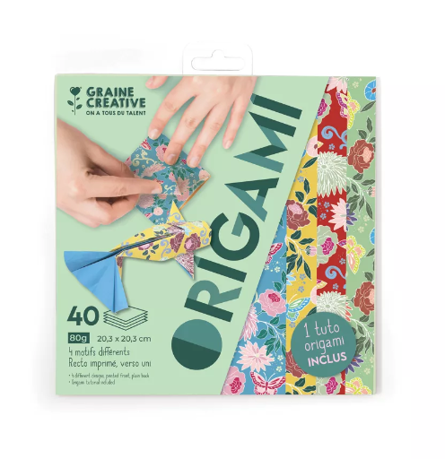 Pochette 40 feuilles Origami (20x20) - Carpe koï