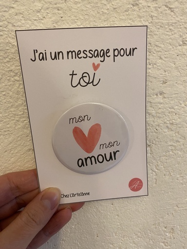 Badge - Mon coeur mon amour