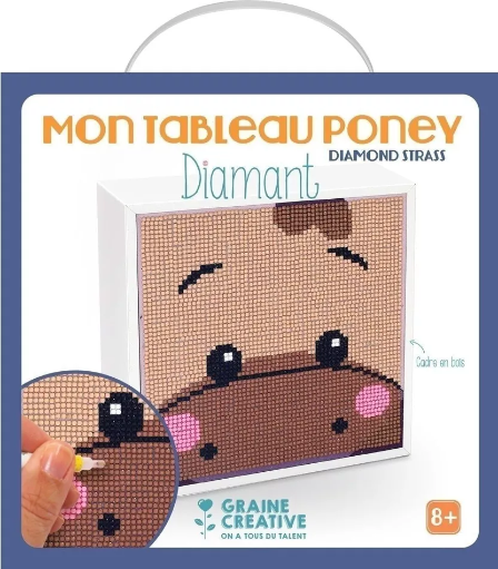 Tableau diamants - Poney