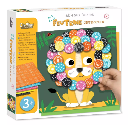 Kit Tableaux faciles - Feutrine dans la savane